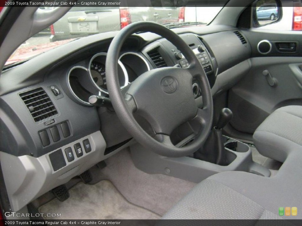 Graphite Gray Interior Photo for the 2009 Toyota Tacoma Regular Cab 4x4 #48675666