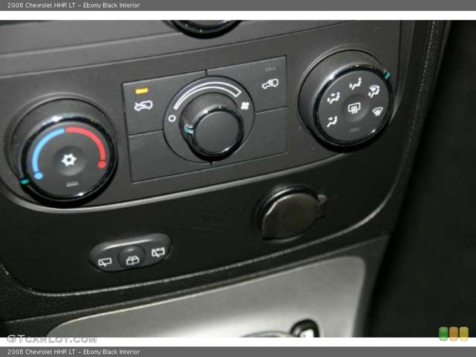 Ebony Black Interior Controls for the 2008 Chevrolet HHR LT #48676389