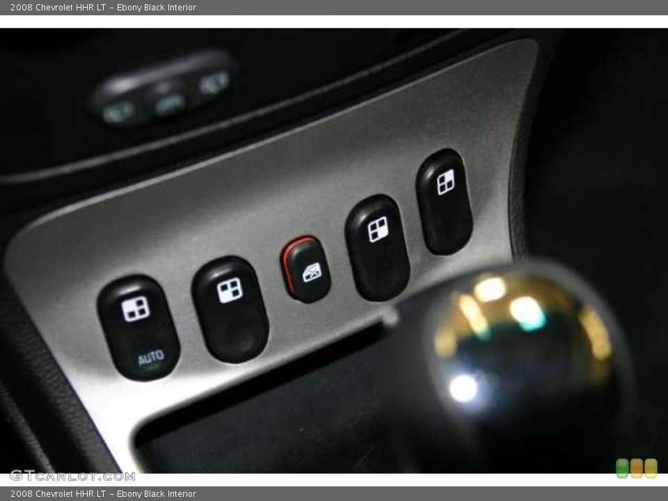 Ebony Black Interior Controls for the 2008 Chevrolet HHR LT #48676401