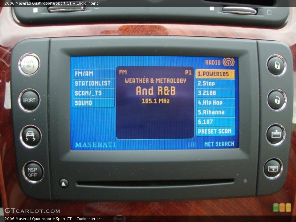 Cuoio Interior Navigation for the 2006 Maserati Quattroporte Sport GT #48677986