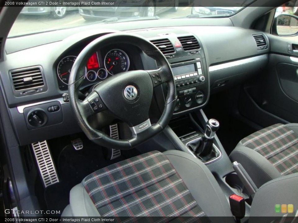 Interlagos Plaid Cloth Interior Prime Interior for the 2008 Volkswagen GTI 2 Door #48678478