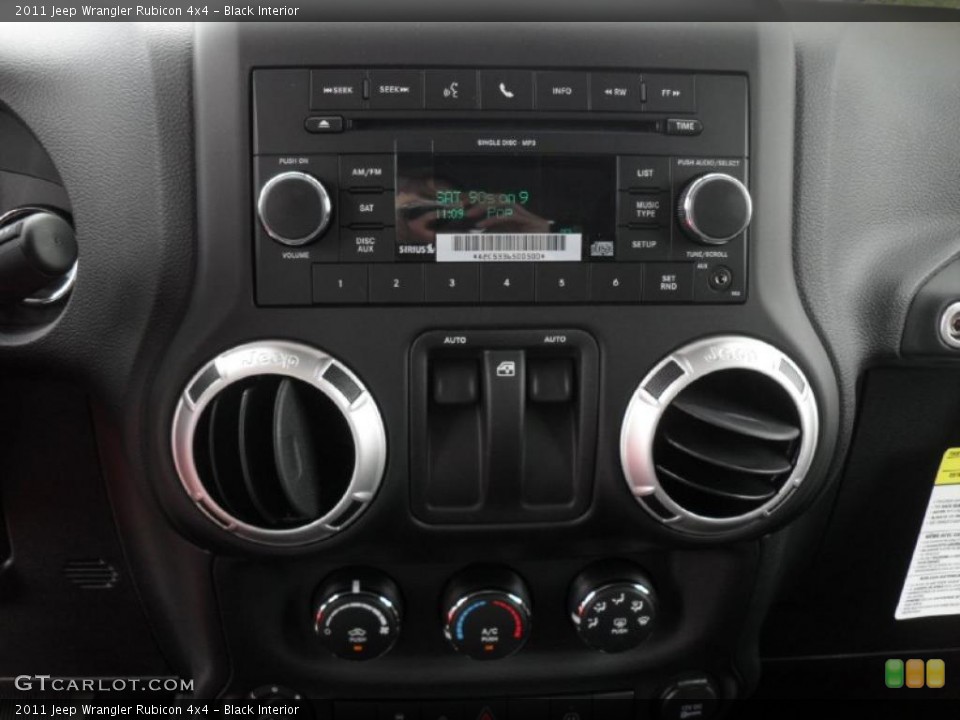 Black Interior Controls for the 2011 Jeep Wrangler Rubicon 4x4 #48679571