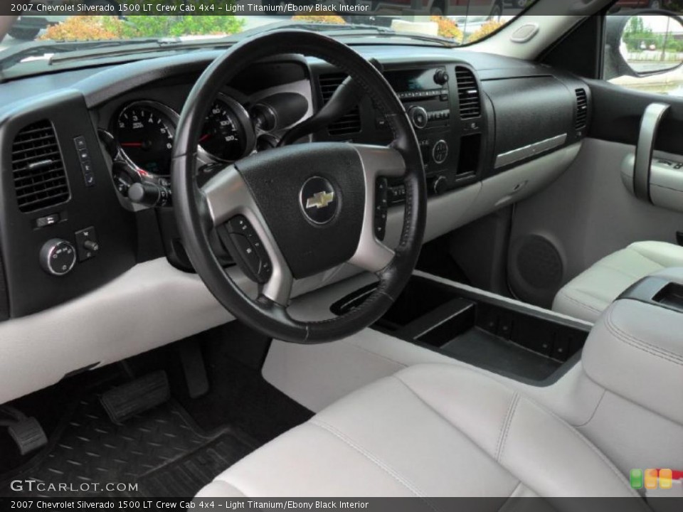 Light Titanium/Ebony Black Interior Prime Interior for the 2007 Chevrolet Silverado 1500 LT Crew Cab 4x4 #48680096