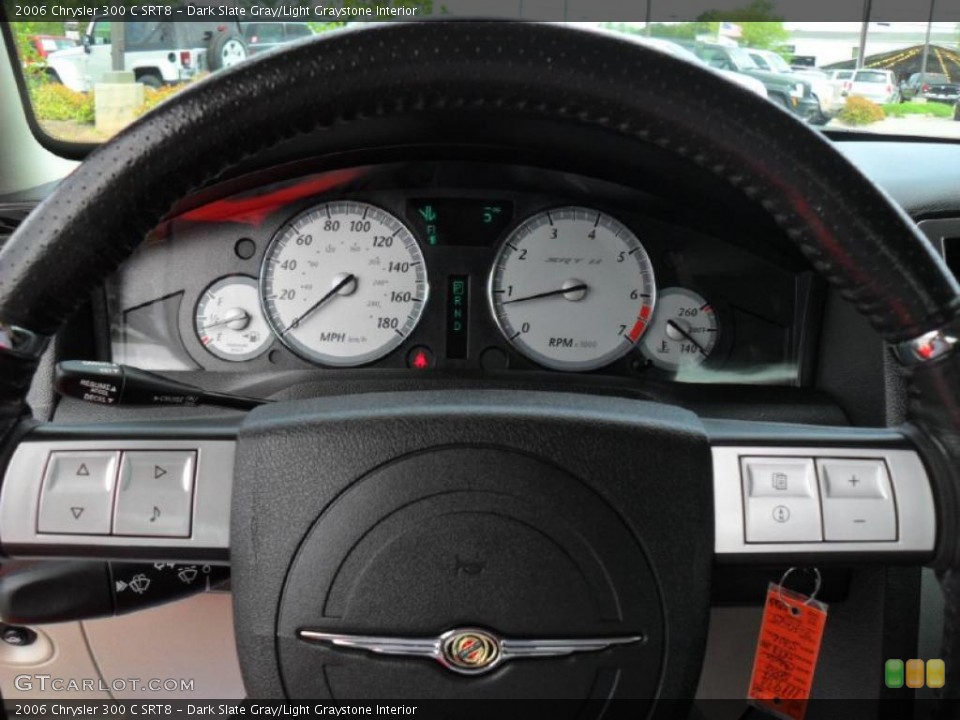 Dark Slate Gray/Light Graystone Interior Controls for the 2006 Chrysler 300 C SRT8 #48680651
