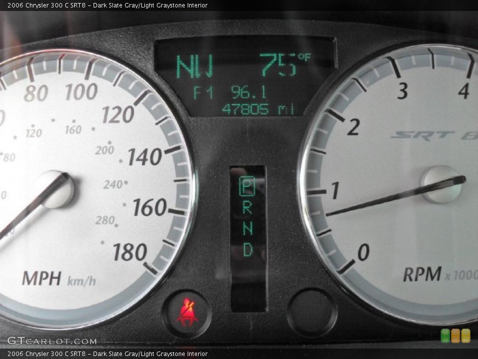 Dark Slate Gray/Light Graystone Interior Gauges for the 2006 Chrysler 300 C SRT8 #48680678