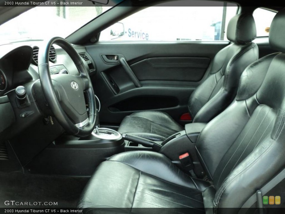 Black Interior Photo for the 2003 Hyundai Tiburon GT V6 #48685154