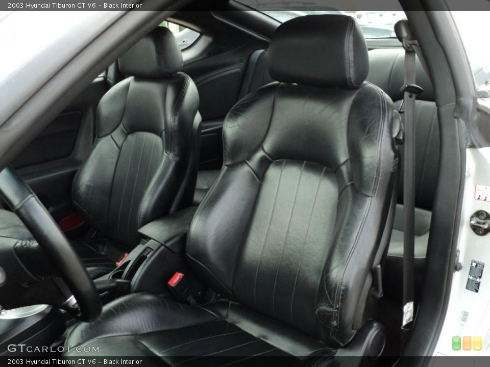 Black Interior Photo for the 2003 Hyundai Tiburon GT V6 #48685188