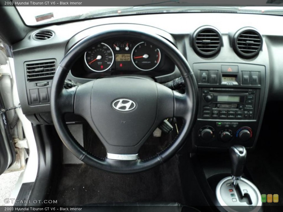 Black Interior Dashboard for the 2003 Hyundai Tiburon GT V6 #48685205