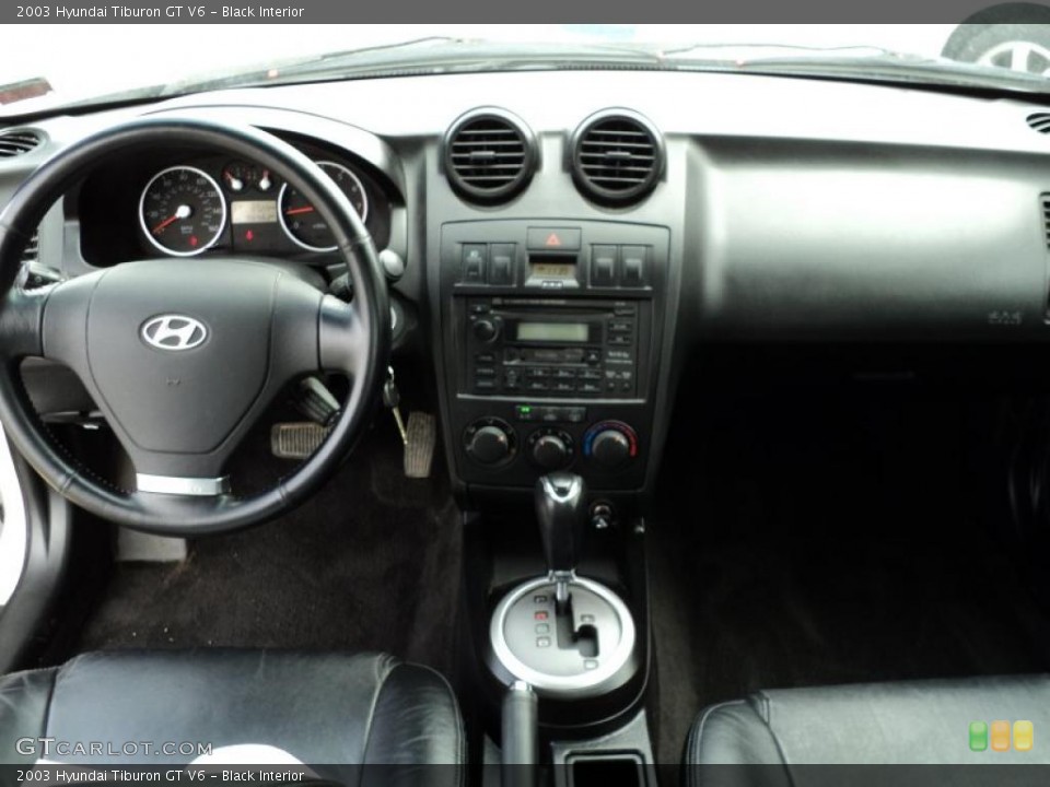 Black Interior Dashboard for the 2003 Hyundai Tiburon GT V6 #48685220