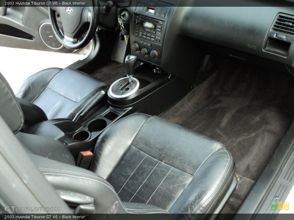 Black Interior Photo for the 2003 Hyundai Tiburon GT V6 #48685268
