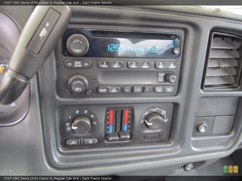 Dark Pewter Interior Controls for the 2007 GMC Sierra 1500 Classic SL Regular Cab 4x4 #48687578