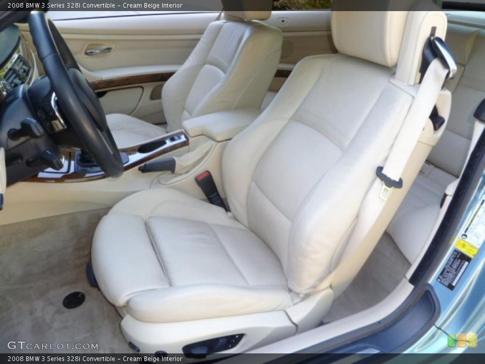 Cream Beige Interior Photo for the 2008 BMW 3 Series 328i Convertible #48690287