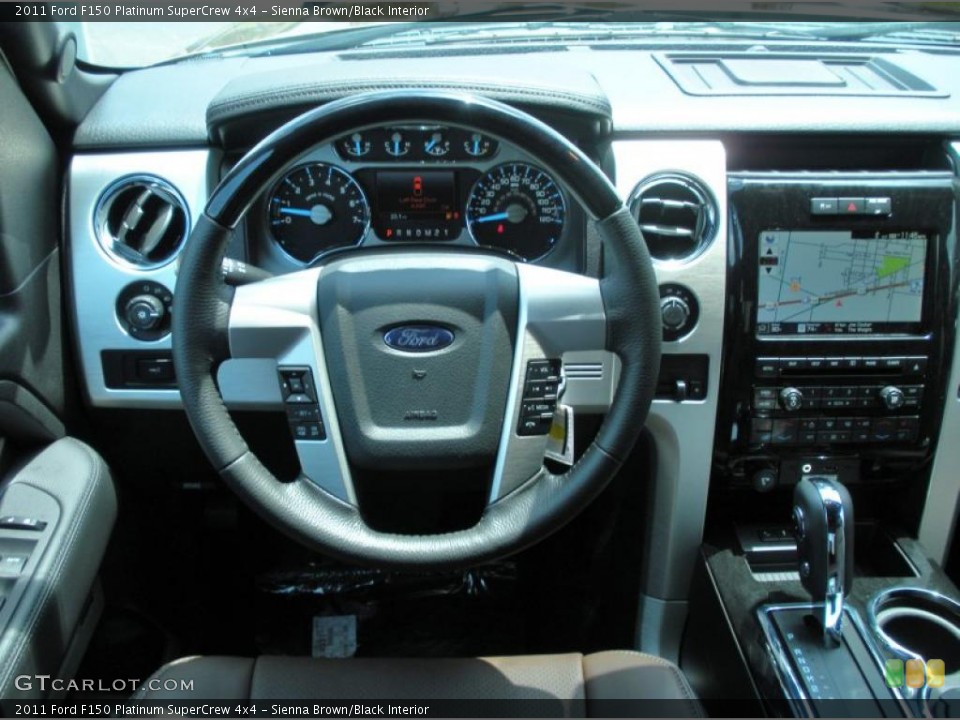 Sienna Brown/Black Interior Dashboard for the 2011 Ford F150 Platinum SuperCrew 4x4 #48693012