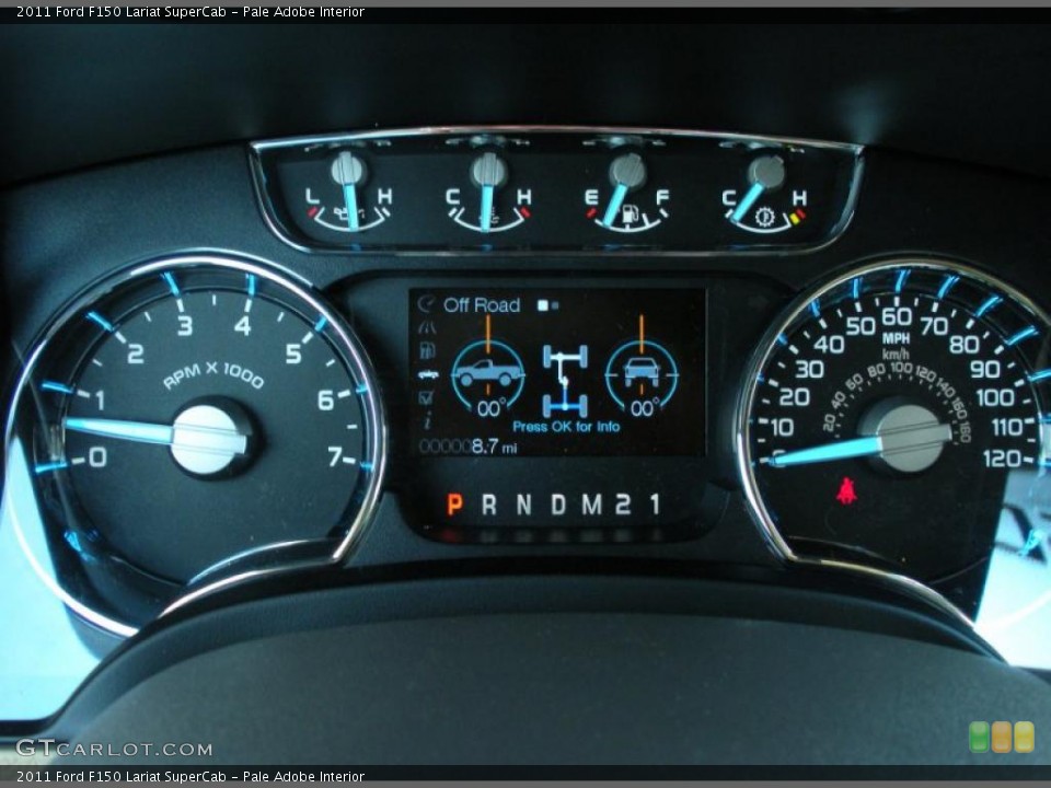 Pale Adobe Interior Gauges for the 2011 Ford F150 Lariat SuperCab #48694278