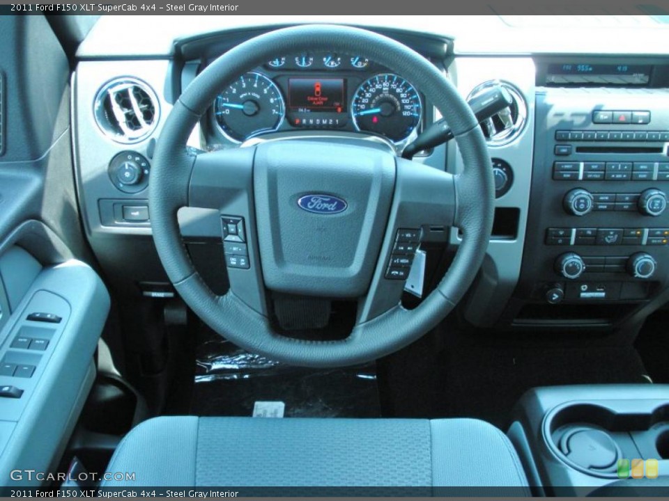 Steel Gray Interior Dashboard for the 2011 Ford F150 XLT SuperCab 4x4 #48695028