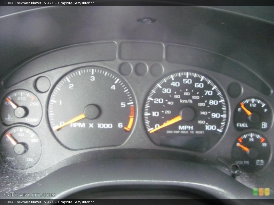 Graphite Gray Interior Gauges for the 2004 Chevrolet Blazer LS 4x4 #48695100