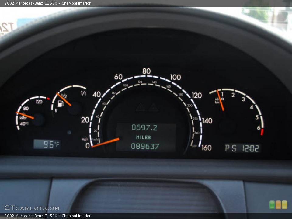 Charcoal Interior Gauges for the 2002 Mercedes-Benz CL 500 #48695308