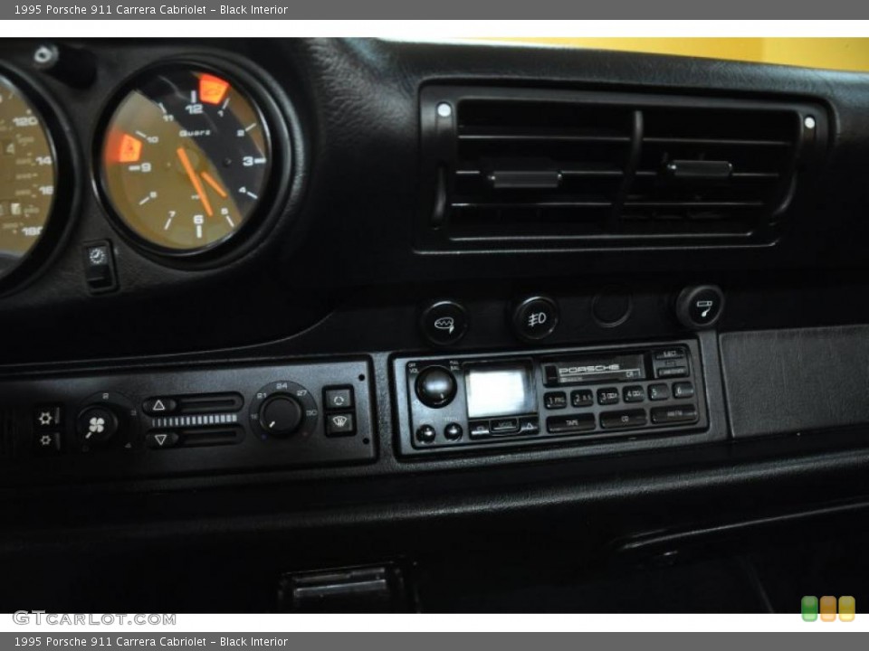 Black Interior Controls for the 1995 Porsche 911 Carrera Cabriolet #48696808