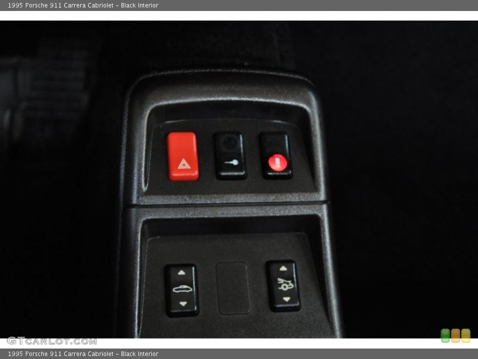 Black Interior Controls for the 1995 Porsche 911 Carrera Cabriolet #48696823