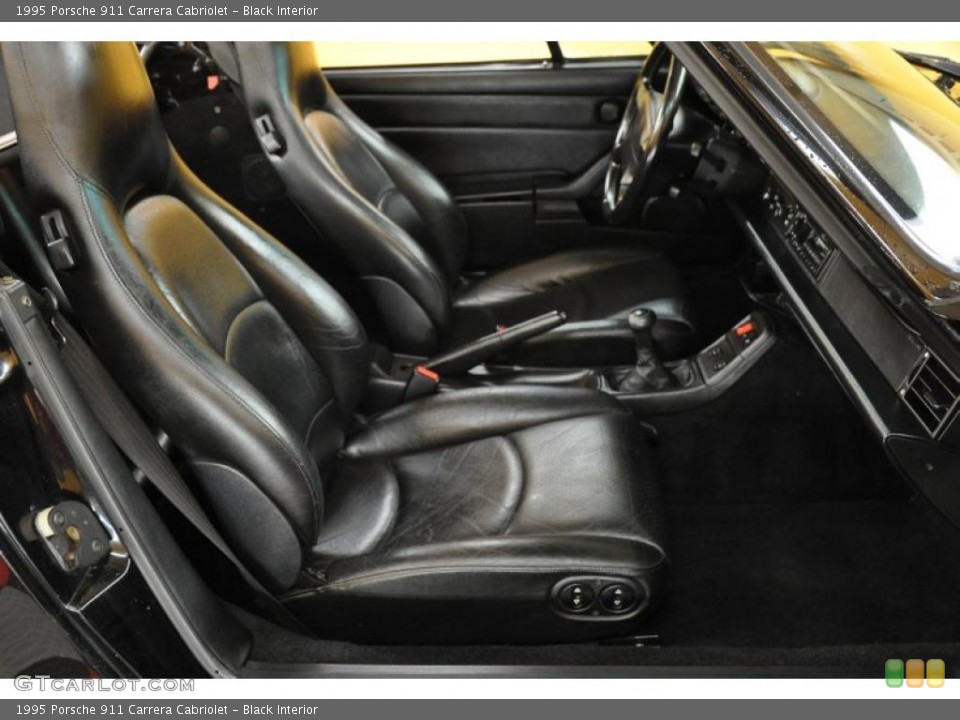 Black Interior Photo for the 1995 Porsche 911 Carrera Cabriolet #48696889