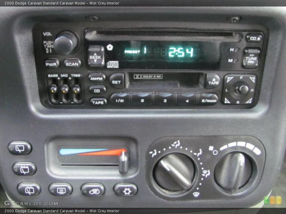 Mist Grey Interior Controls for the 2000 Dodge Caravan  #48698164