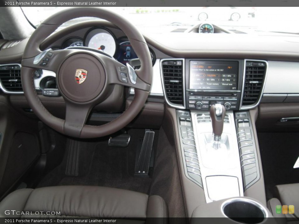 Espresso Natural Leather Interior Dashboard for the 2011 Porsche Panamera S #48698338