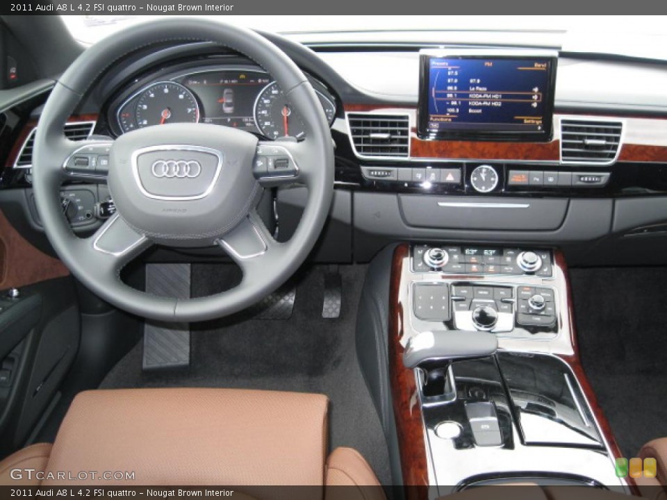 Nougat Brown Interior Dashboard for the 2011 Audi A8 L 4.2 FSI quattro #48698614
