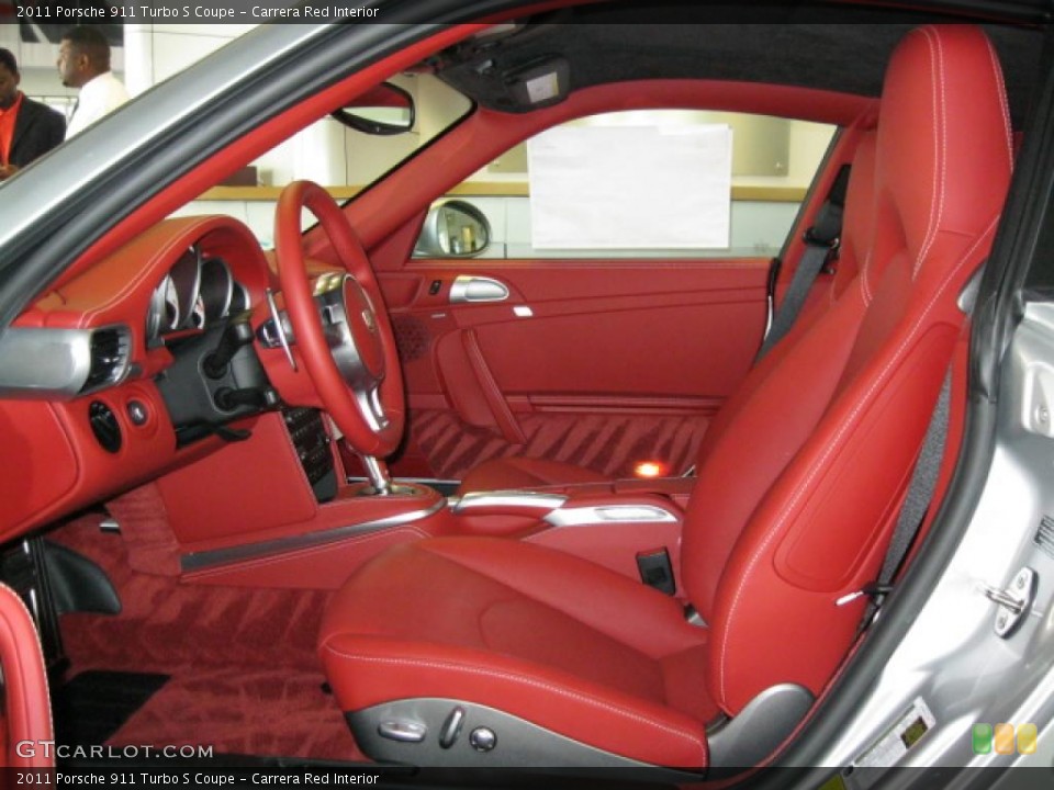Carrera Red Interior Photo for the 2011 Porsche 911 Turbo S Coupe #48698740