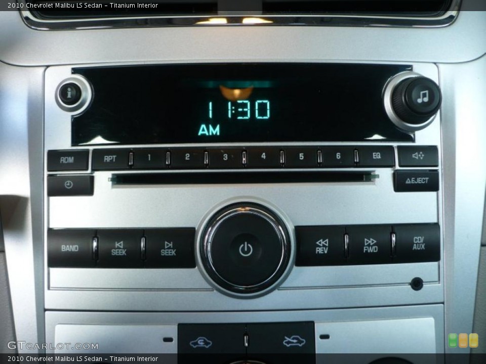 Titanium Interior Controls for the 2010 Chevrolet Malibu LS Sedan #48699520