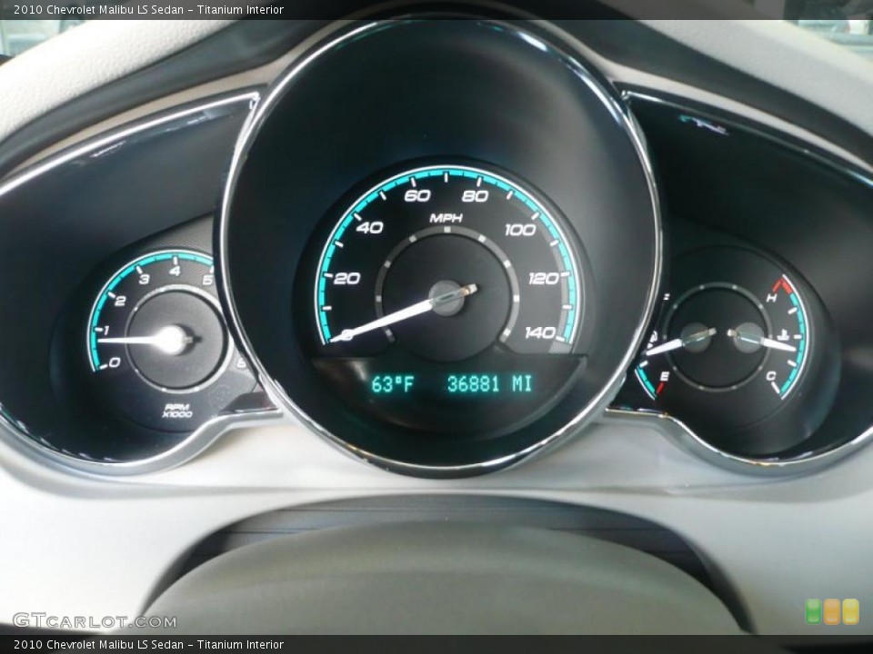 Titanium Interior Gauges for the 2010 Chevrolet Malibu LS Sedan #48699565