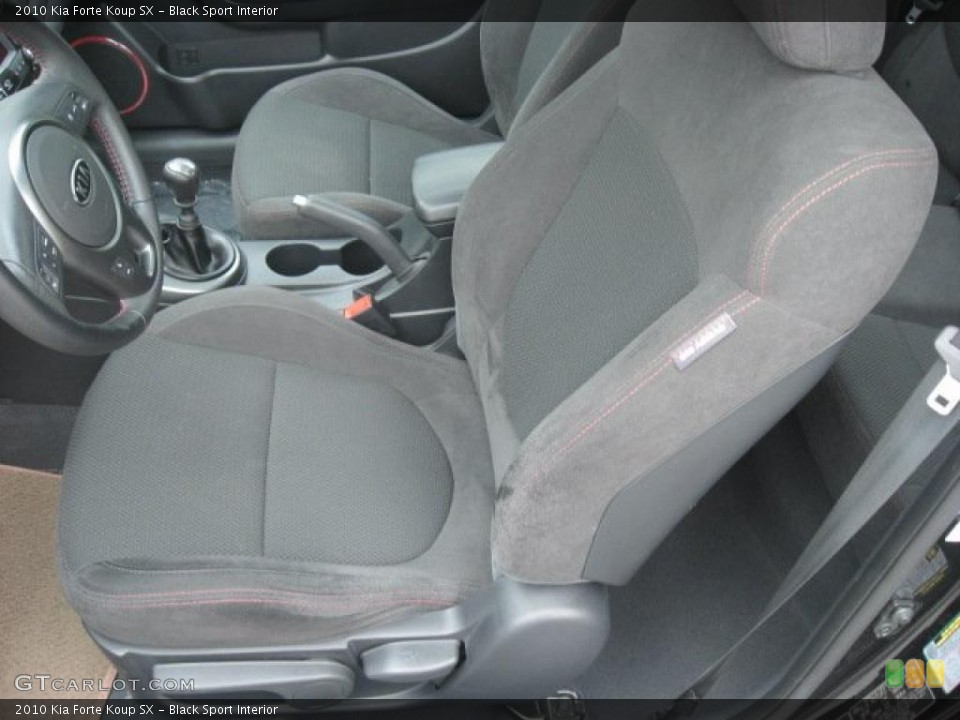 Black Sport Interior Photo for the 2010 Kia Forte Koup SX #48699829