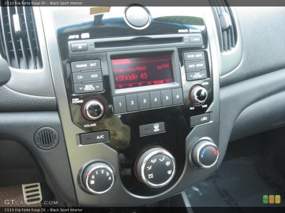 Black Sport Interior Controls for the 2010 Kia Forte Koup SX #48699856