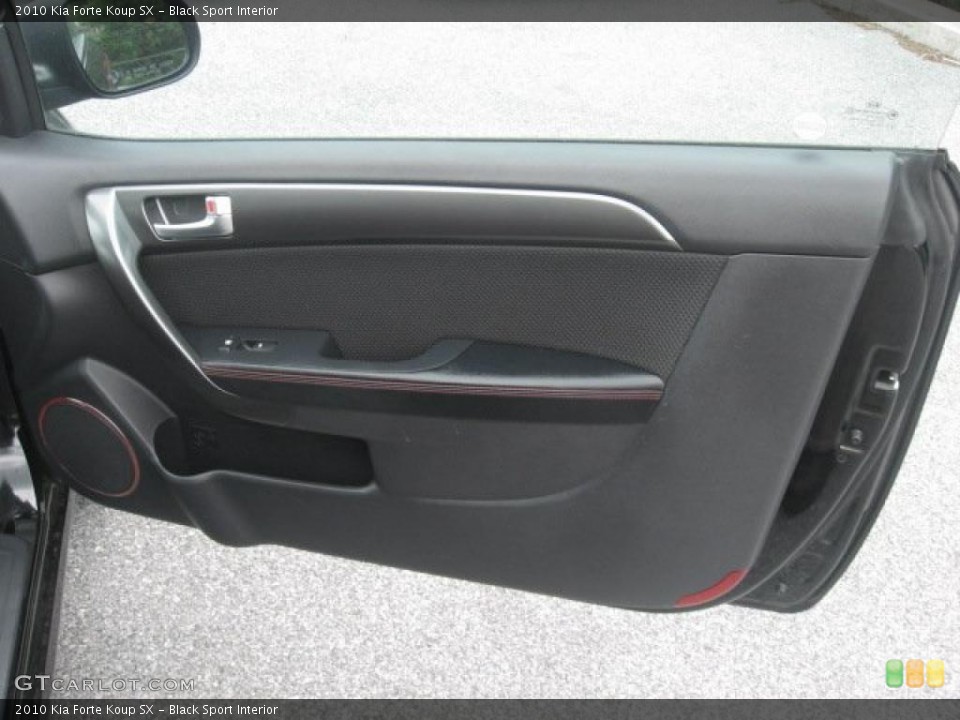 Black Sport Interior Door Panel for the 2010 Kia Forte Koup SX #48699946