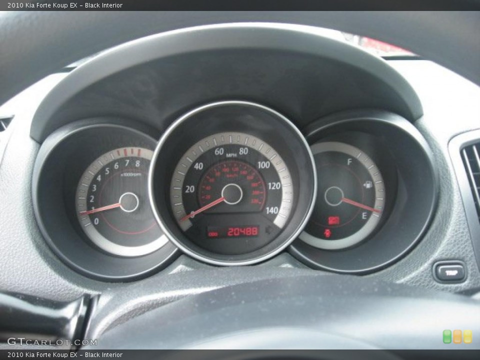 Black Interior Gauges for the 2010 Kia Forte Koup EX #48700612