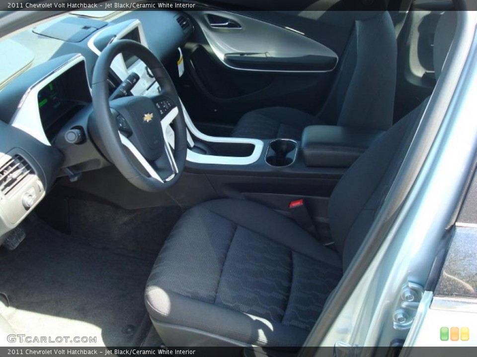 Jet Black/Ceramic White Interior Photo for the 2011 Chevrolet Volt Hatchback #48702376