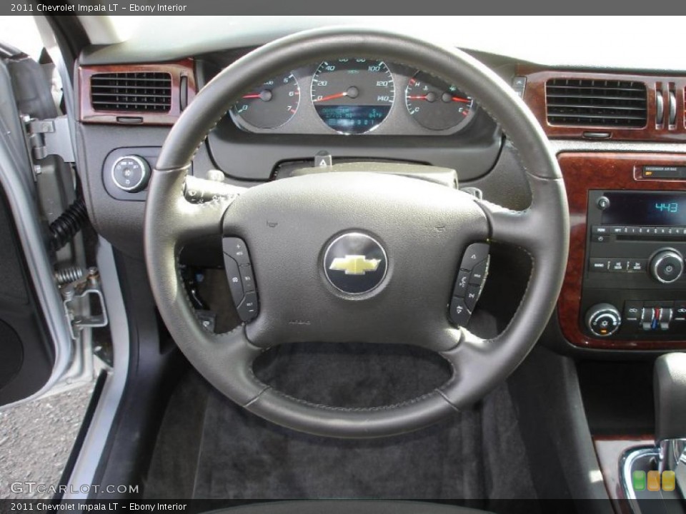 Ebony Interior Steering Wheel for the 2011 Chevrolet Impala LT #48703393