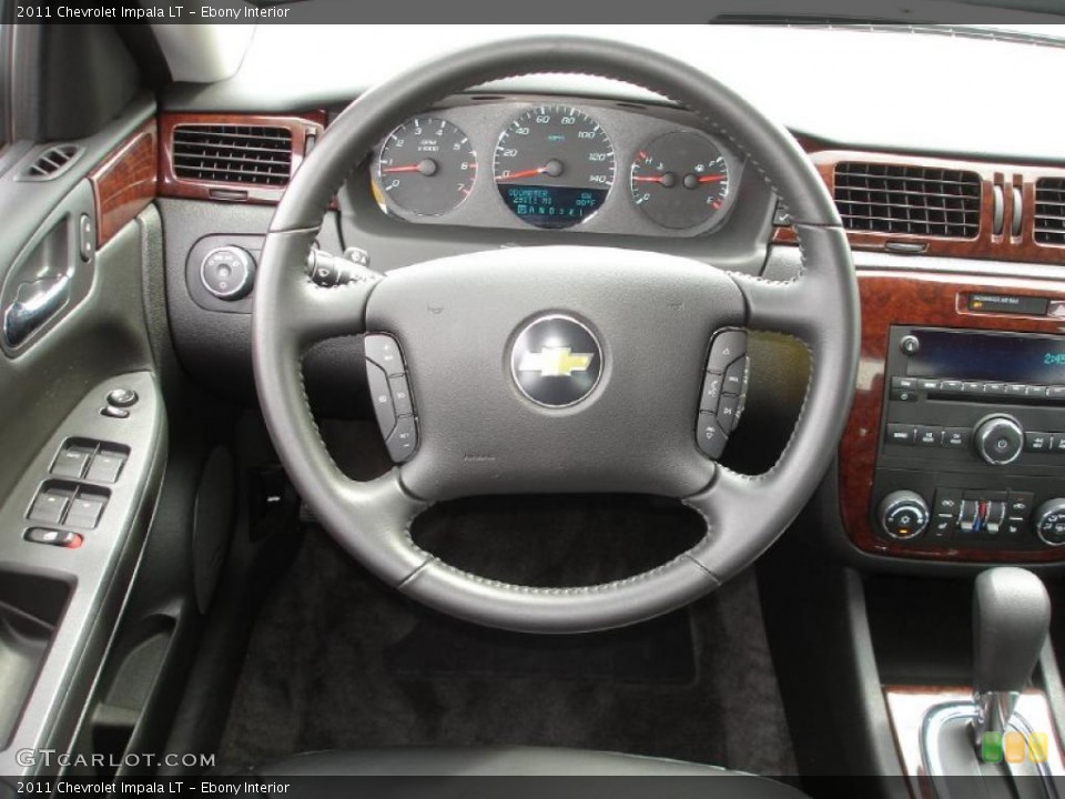 Ebony Interior Steering Wheel for the 2011 Chevrolet Impala LT #48703840