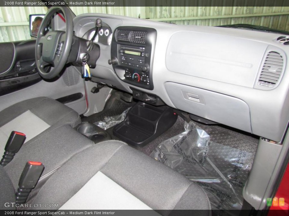 Medium Dark Flint Interior Dashboard for the 2008 Ford Ranger Sport SuperCab #48705610