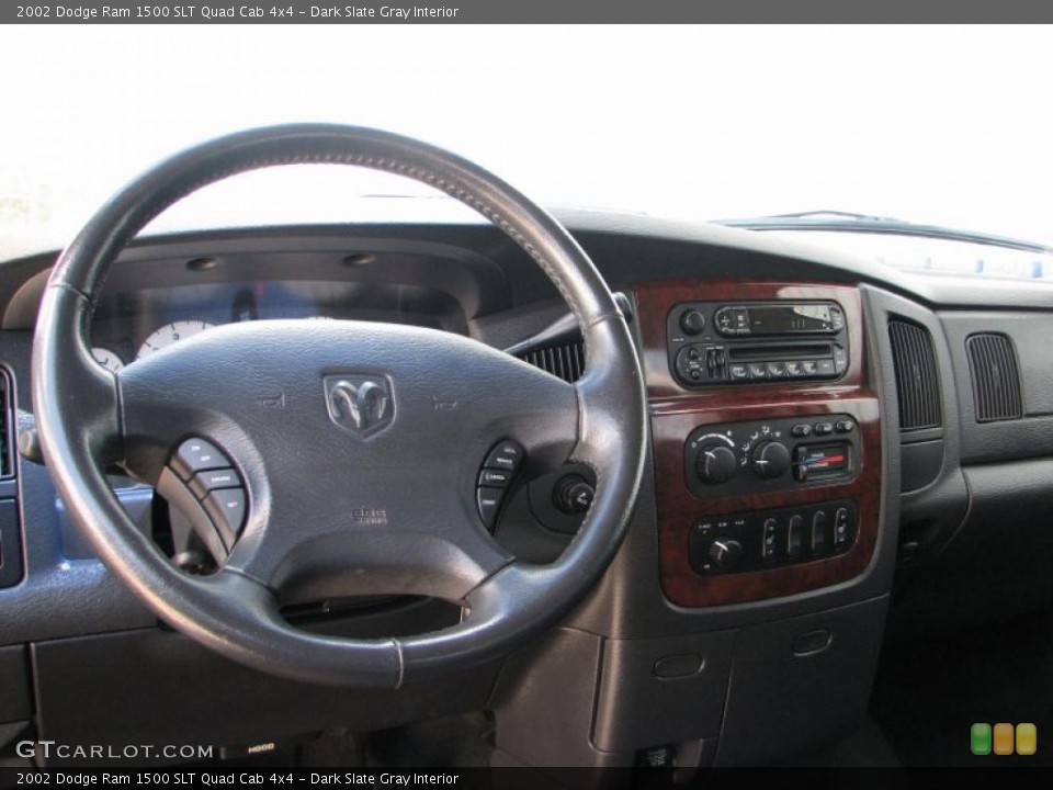 Dark Slate Gray Interior Dashboard for the 2002 Dodge Ram 1500 SLT Quad Cab 4x4 #48706906