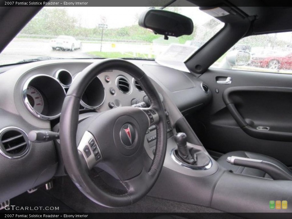 Ebony Interior Steering Wheel for the 2007 Pontiac Solstice Roadster #48708160