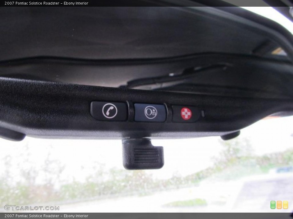 Ebony Interior Controls for the 2007 Pontiac Solstice Roadster #48708289