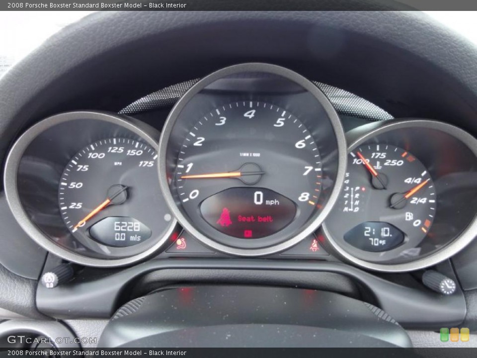 Black Interior Gauges for the 2008 Porsche Boxster  #48708925