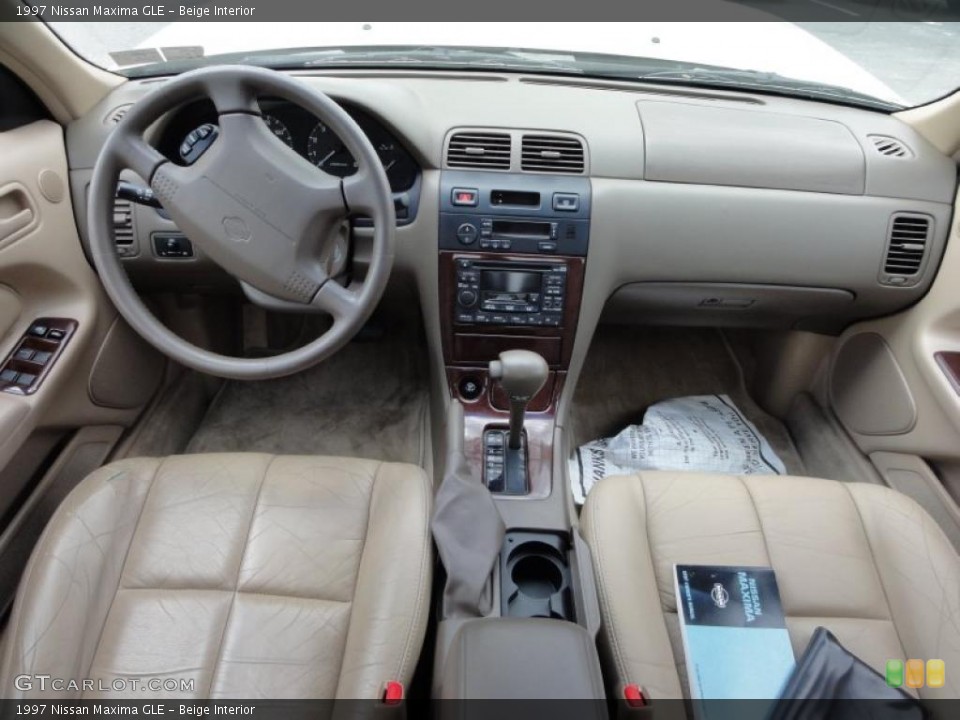 Beige Interior Dashboard for the 1997 Nissan Maxima GLE #48709231