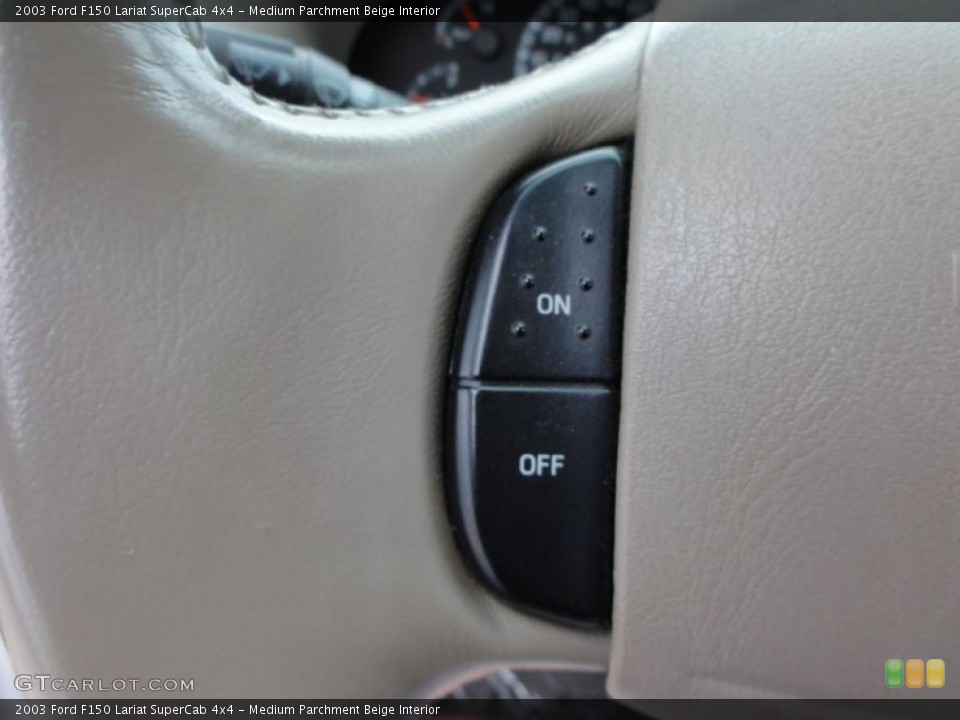 Medium Parchment Beige Interior Controls for the 2003 Ford F150 Lariat SuperCab 4x4 #48711607