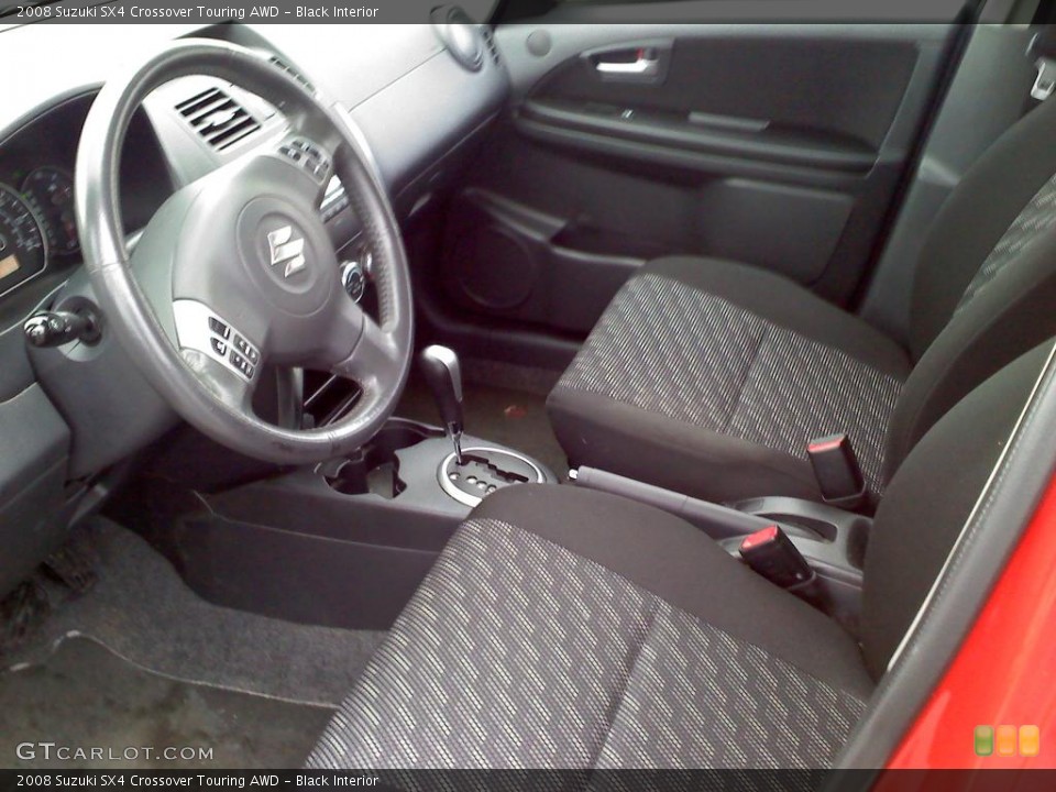Black Interior Photo for the 2008 Suzuki SX4 Crossover Touring AWD #48712375