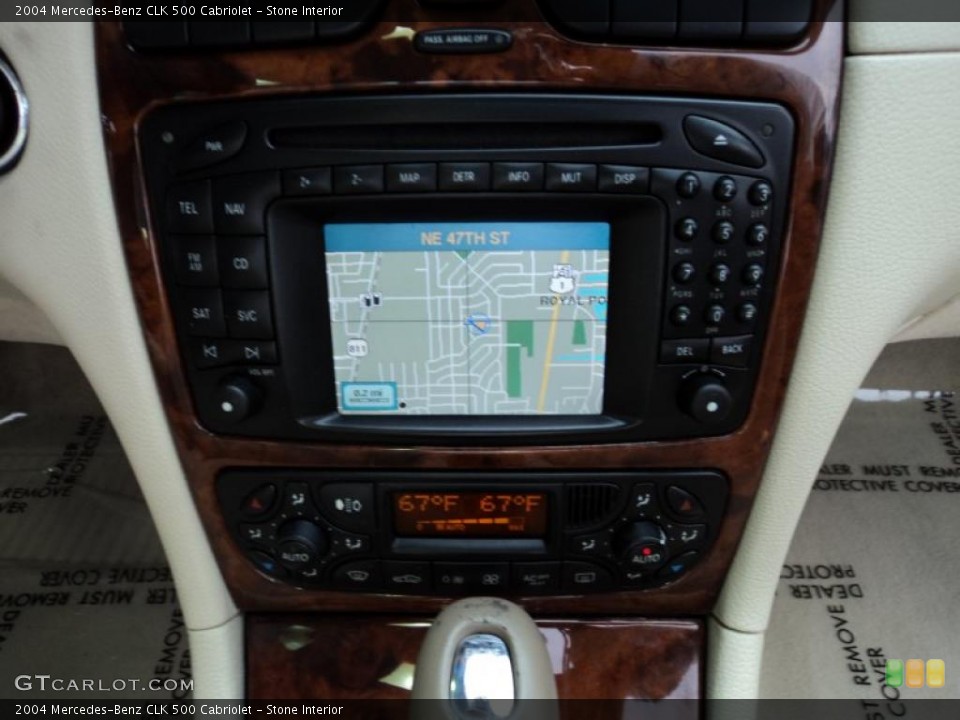 Stone Interior Navigation for the 2004 Mercedes-Benz CLK 500 Cabriolet #48713365