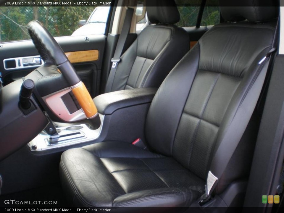 Ebony Black Interior Photo for the 2009 Lincoln MKX  #48713902