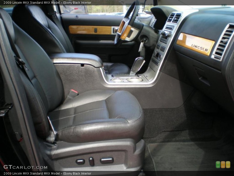 Ebony Black Interior Photo for the 2009 Lincoln MKX  #48714073