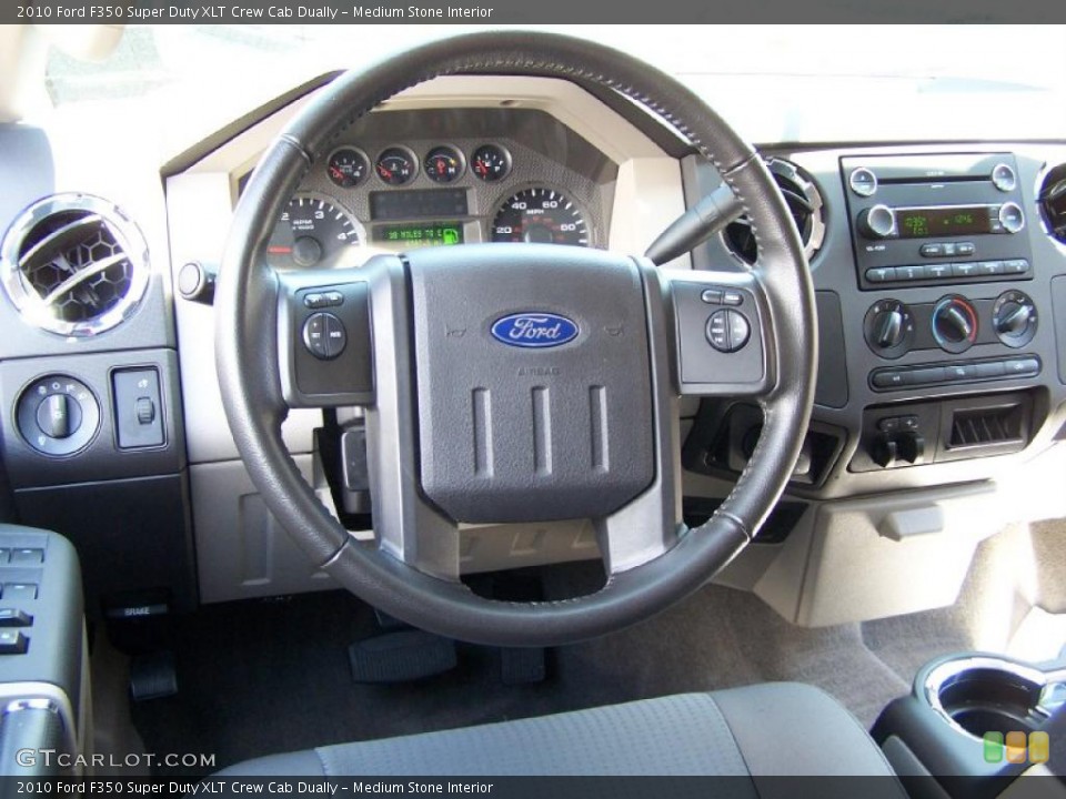 Medium Stone Interior Steering Wheel for the 2010 Ford F350 Super Duty XLT Crew Cab Dually #48715606