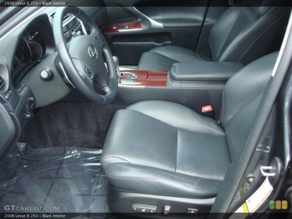 Black Interior Photo for the 2008 Lexus IS 250 #48715871